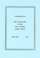 CPMSDOSUGUK Newsletter No 8 - June 1990