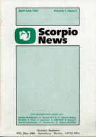 Scorpio News Vol 1 Issue 2 April-June 1987