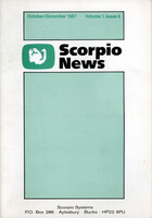 Scorpio News Vol 1 Issue 4 October-December 1987