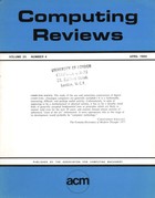 Computing Reviews April 1984