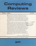 Computing Reviews May 1984