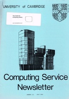 University of Cambridge Computing Service May 1984 Newsletter 112