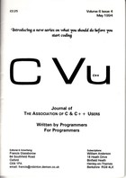 CVu Volume 6 Issue 4 - May 1994