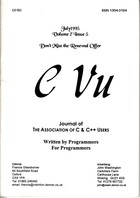 CVu Volume 7 Issue 5 - July 1995