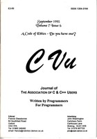 CVu Volume 7 Issue 6 - September 1995