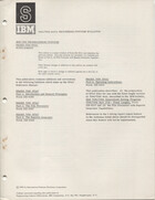 IBM 7090/7094 Data Processing System Bulletins