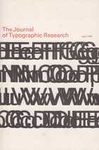 The Journal of Typographic Research - April 1969