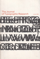 The Journal of Typographic Research - January 1968