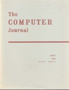 The Computer Journal July 1958