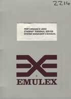 Emulex Performance 4000 Ethernet Terminal Server System Manager's Manual