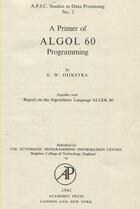 A Primer of ALGOL 60 Programming