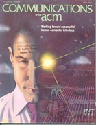 Communications of the ACM - April 1983