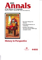 IEEE Annals of the History of Computing - April-June 2004