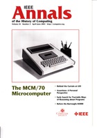 IEEE Annals of the History of Computing - April-June 2003