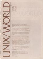 Unix World - March/April 1984