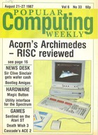 Popular Computing Weekly Vol 6 No 33 - 21-27 August 1987