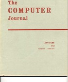 The Computer Journal January 1962