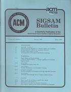 SIGSAM Bulletin - January 1988