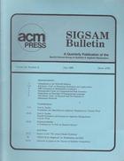 SIGSAM Bulletin - July 1988