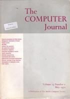 The Computer Journal May 1970