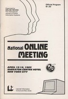 Online Review National Online Meeting - 1983 Programme