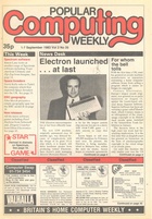 Popular Computing Weekly Vol 2 No 35 - 1-7 September 1983 